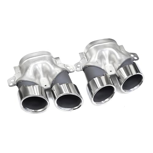 Embouts d'échappement inox noir pour Mercedes C205 S205 finition esthétique premium