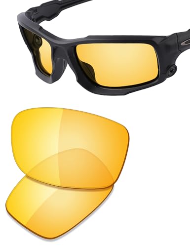 Image of SAUCER Premium Replacement Lenses & Nosepads for Oakley Si Ballistic Shocktube OO9329 Sunglasses