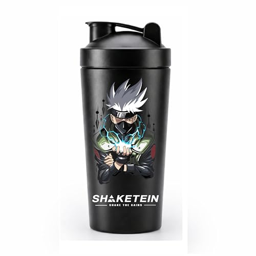 Image of Stainless Steel Gym Shaker Bottle 750ml | Leak Proof Protein Mixer Shaker | BPA Free | Metal Sports Water Bottle for Gym, Workout & Fitness (ka 01-BLACK)