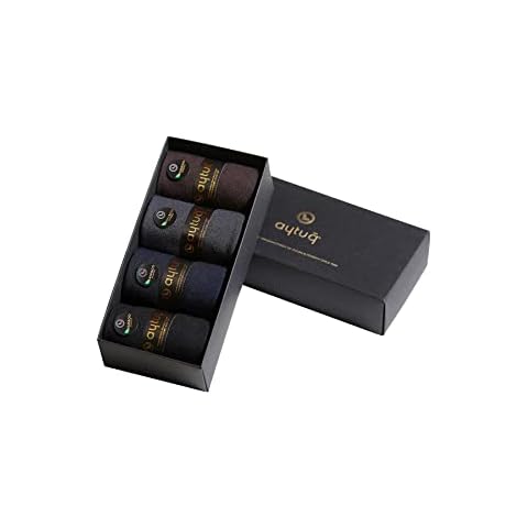 Bamboo Mens Dress Socks 4 Pairs - Premium Quality Boxed Bamboo Socks - Dress Socks, Classic Socks (Multicolor 2) Cover