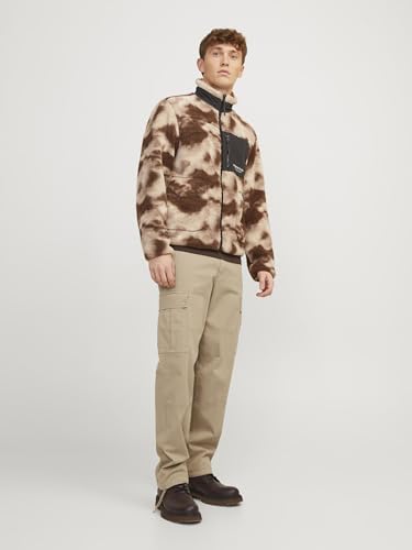 JACK & JONES Herren Jpstollie Jjbowie Cargo Noos Cargohose, Crockery,34W / 34L