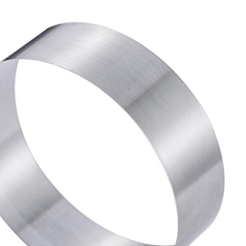 Large Round Cake Ring Set-4/6/8 Inch Biscuit Cutter Stainless Steel Circle Pancake Mold English Muffin Ring #TOP4