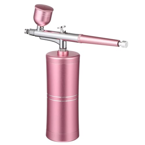 YOSADIER Juego de Aerógrafo Nano Portátil Inalámbrico Rosa, Pulverizador Facial Eléctrico de Mano Carga USB para Maquillaje y Cuidado Hidratante en Casa, Oficina y Viajes