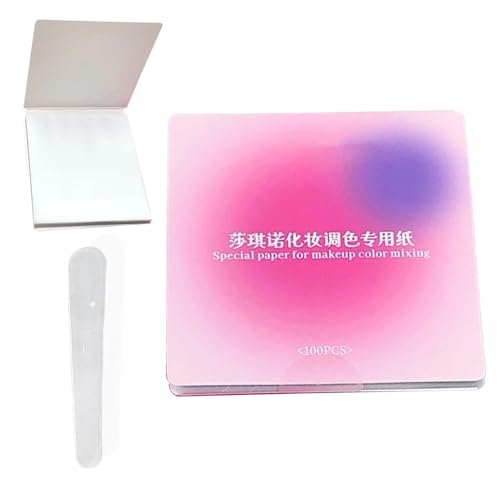 Papel de maquillaje | 100 piezas base impermeable – Papel impermeable para mezclar cosméticos | para cosméticos, manicura, coloración, casa, viajes, esteticista