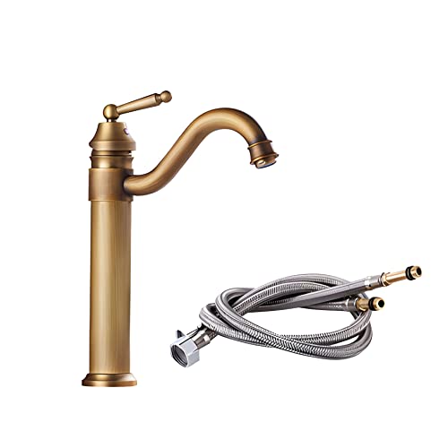 Robinet de lavabo de salle de bain en laiton blanc rotatif 360