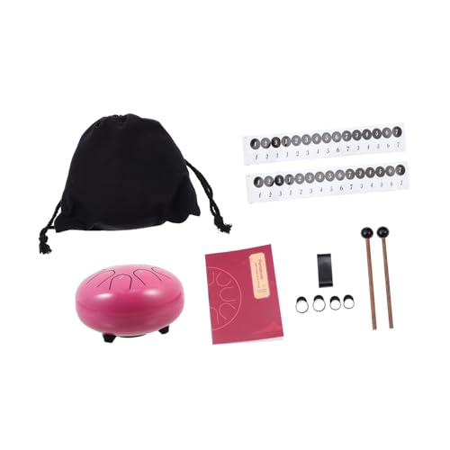 FUNOMOCYA 6 Inch Steel Ethereal Drum Beautiful Sound Waves Ideal for Yoga and Relief