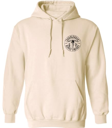 Saddleback Supply Men's Desert Skull Logo Pullover Hoodies2
