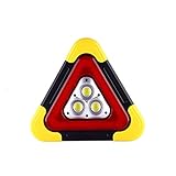 Alta calidad NATMOT Trípode Advertencia Luz Solar for automóviles Seguridad Motocicleta Emergencia Estacionamiento Triángulo Automático Luminoso Reflectante Iluminación de Carga
