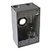 Hubbell-Raco 5331-0 Weatherproof Outlet Box, 1-Gang, 2