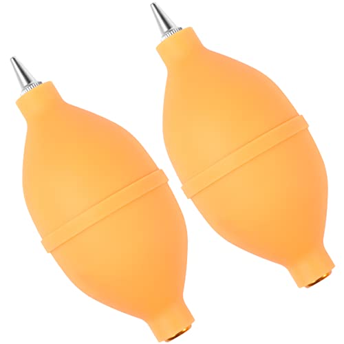 2pcs Bulb Light Bulb Squeeze Bulb Dust Cleaner Blower Camera Lens Blower Cleaner Camera Lens Cleaner Silicone Air Blower Camera Cleaning Bulb Dust Blower Yellow MOLUCKFU