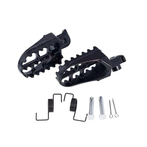 Repose pieds moto DL650 V Strom finition premium en alliage robuste argent et noir