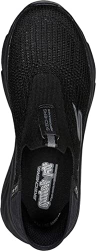 Skechers Women's Hands Free Slip-Ins Max Cushioning Elite-Smooth Transition Sneaker, Black, 5 Wide US