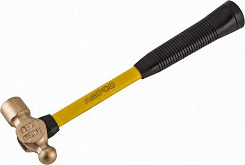 Ampco - 1 Lb Head Aluminum Bronze Ball Pein Hammer (4 Pack)