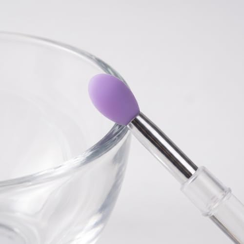 Herramientas de maquillaje de silicona para aplicar brillo labial, crema y mascarilla 5