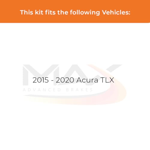 Image of MAX Advanced Brakes - Brake Kit For 2015-2020 Acura TLX| Carbon Ceramic Brake and Rotor Kit Front and Rear| Daily Driving Geomet Coated Brake Rotors