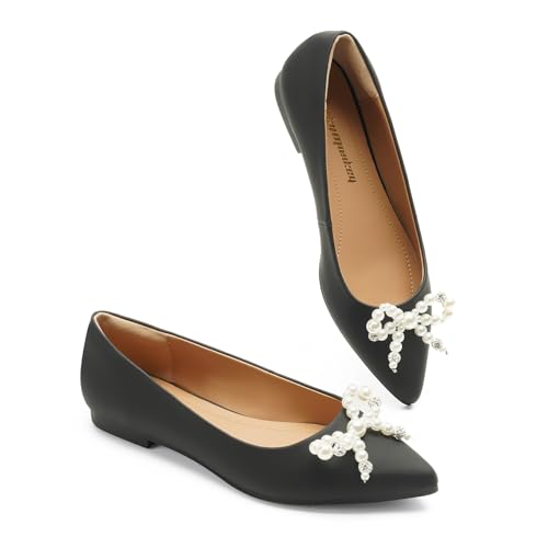 Image of FUNKYMONKEY Women's Classic Ballet Flats Casual Comfort Slip On Flats Shoes