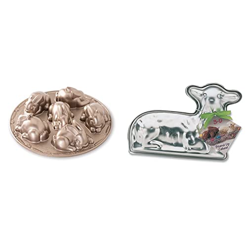 Nordic Ware Baby Bunny Cakelet & Spring Lamb 3-D