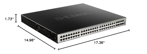 Image of D-Link 28-Port PoE Gigabit Smart Managed Ethernet Switch (370W) | 44 GbE PoE + 4 SFP Combo PoE + 4 10G SFP+ Ports | L3 | 6kV Surge Protection (DGS-3630-52PC /SI)