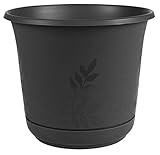 Bloem FP0800 Series Water Planter, 8', Black