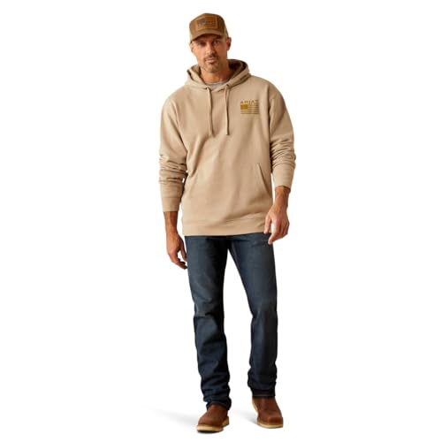 Ariat Mens Beige Camo Hex Hoodie3