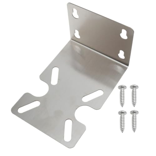 Image of Stainless steel 10 - and 20-inch water filter housing brackets Metal Housing Fixed Bracket Water filter mounting bracket Water filter plate with screws 1pcs