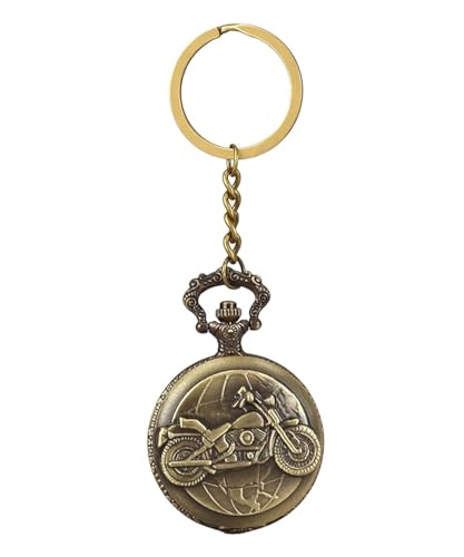 Image of Pocket Watch Metal Keychain Retro Vintage for Gifting With Key Ring Anti-Rust