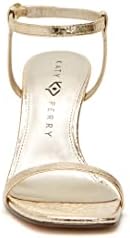 Katy Perry Women's The Vivvian Sandal Heeled, Gold, 7.5 | Image 1