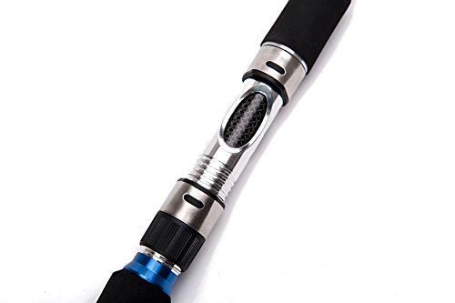 E Series - Caña de Pescar Spinning Portátil de Grafito Conqueror de 3 Piezas Caña Pesada Spin (30-50 Lbs, Garantía Limitada de 1 Año) miniatura 3