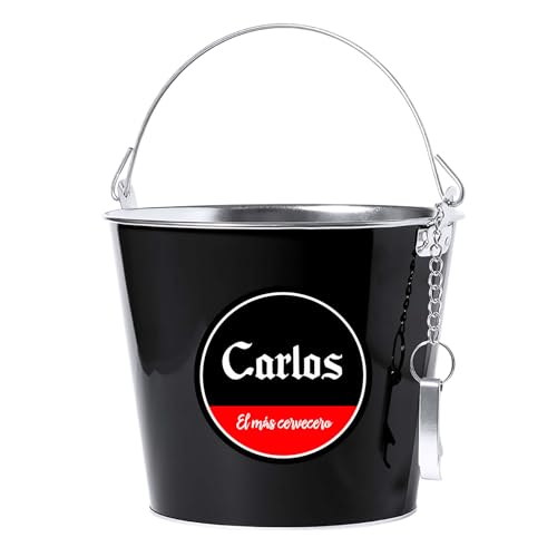 Cubo Regalo Personalizado Cerveza con Abridor Regalo Hombre Padre Día del Padre Cumpleaños (Sin Cervezas)