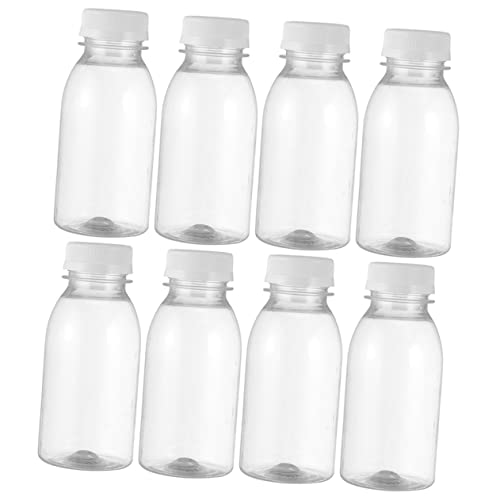 Ciieeo 8Pcs Milk Bottles Multi Function Juice Containers Leak for Outdoor Use Convenient Pet Drink Bottles for Milk and Juices Portable and Reusable