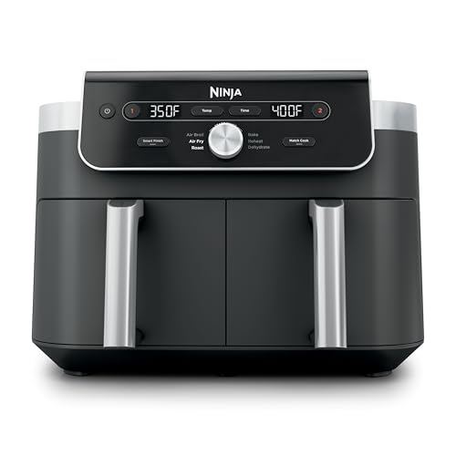 Image of Ninja DualZone Air Fryer, 10 Qt, 6-in-1, Grey, DZ901
