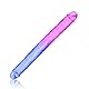FLYTAGLE Doppeldildo Realistischer Dildo Riesiger Analdildo Gradientenfarbe Soft Penis G-Punkt-Stimulator Masturbator Analplug Sexspielzeug für Paare Männer Frauen schwul Lesbianismus (M)