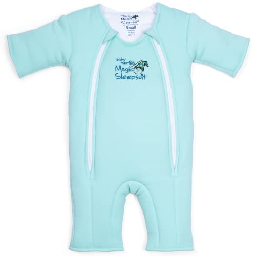 Image of Merlin's Magic Sleepsuit - 100% Cotton Baby Transition Swaddle - Baby Sleepsack - Magic Suit - Transitional Swaddle (Soothing Sea, Warm Sleep Sack 3-6 Months)