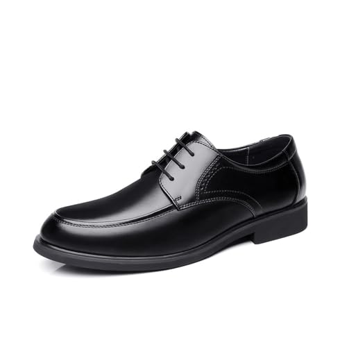 Men's Spring Business Leather Shoes Oxfords(Black,46)