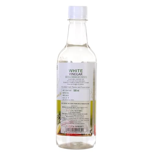 Image of DiSano Naturally Brewed White Vinegar Bottle, 500 ml (Pack of 3)