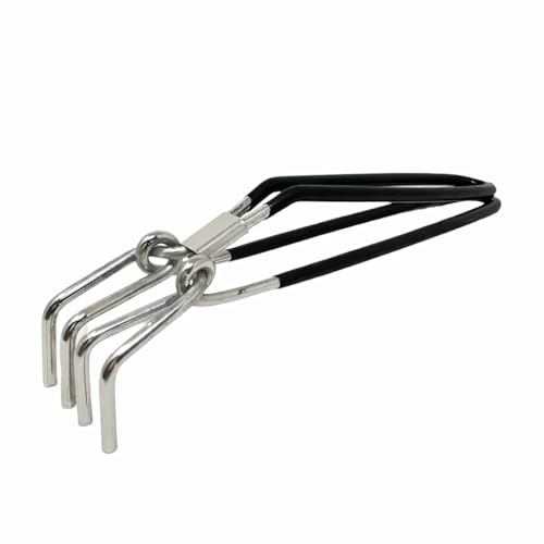 Image of Hand Cultivator Garden Tool with 4 Steel Prongs | Heavy Duty Hand Rake for Weeding, Aerating & Garden Cultivation | Ergonomic Grip for Home Garden, Flower Beds, Vegetable Pots & Nursery