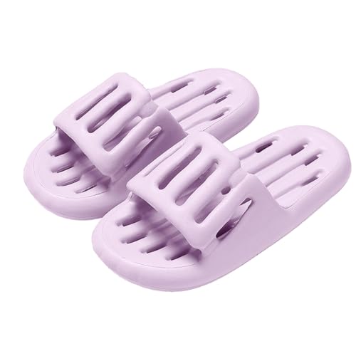 Womens Mens Shower Bathing Slides Sandals Bathing Slippers Quick Drying Shower Lightweight Sole Slide Non-Slip Bathing Shoes
