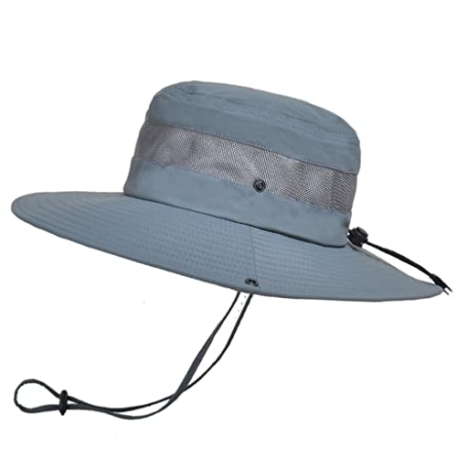 Chapeau de seau hommes respirant été visière mesh plein air anti-UV