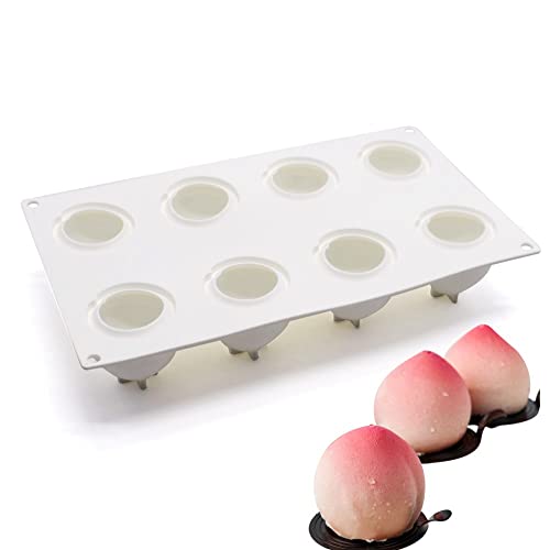 Moule en silicone pour dessert, gâteau, fondant, fruits, sucre, bonbons, gelée, chocolats (pêche K_29,7 x 17,4 x 5,6 cm)