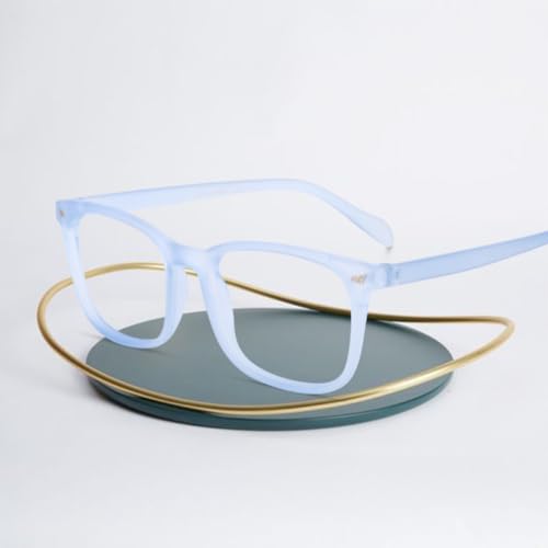 Image of Blue Light Blocking Computer Glasses for Men & Women, Square TR90 Lightweight Eyeglasses Frame, Anti Eye Strain UV Protection, Clear Lens for Gaming Office Reading