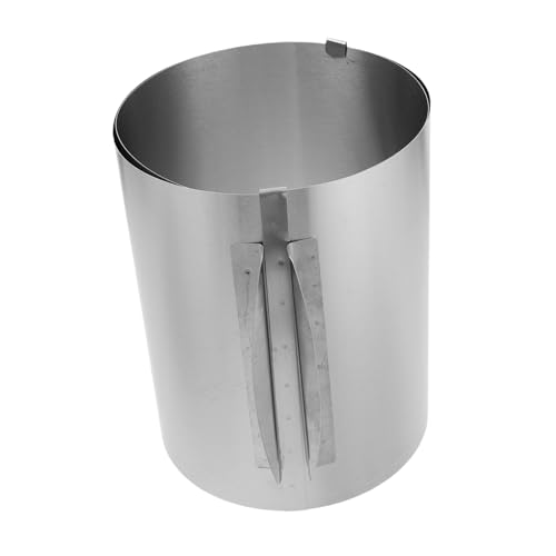 KOCKSHION ステンレス製ムースリング ケーキ型 丸型 焼き型 チーズケーキ タルト お菓子作り用 家用 小 滑らかな縁で簡単取り外し パーティー