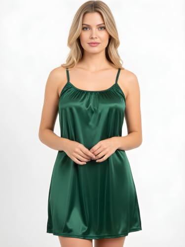 Image of Xs and Os Women's Satin Solid Above knee Baby Doll