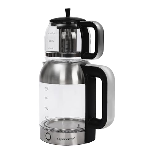 Wasserkocher mit Temperatureinstellung, 220V Wasserkocher Glas...