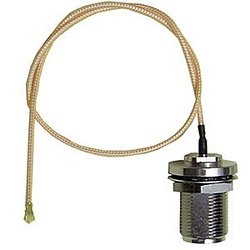 N Female Bulkhead to U.fl Pigtail, 8in