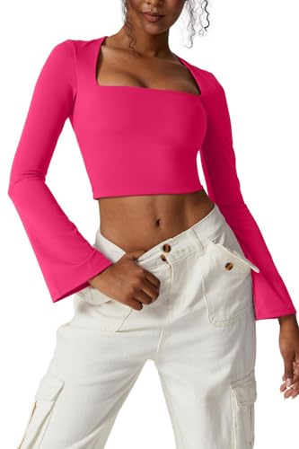 トップス SQUARE NECK LADY LIKE PLEATS TOP 31UCNnKgjeL.jpg