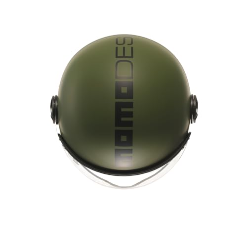 Casco jet homologado ECE MOMODESIGN FGTR Classic XS verde mate 6