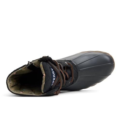 Sperry Women's Saltwater Boots, Black, 8.5 W