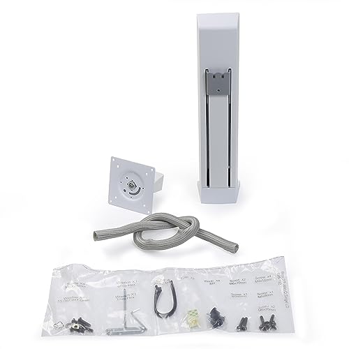 Image of Ergotron - WorkFit Single Monitor Kit, LD - for Monitors Up to 27 Inches, 6 to 16 lbs - Add-on for WorkFit-T, WorkFit-TL, WorkFit-TX and WorkFit Corner - White