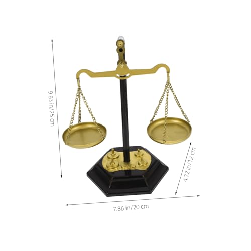 Balance métallique décorative rétro en métal ifundom pour centre de table