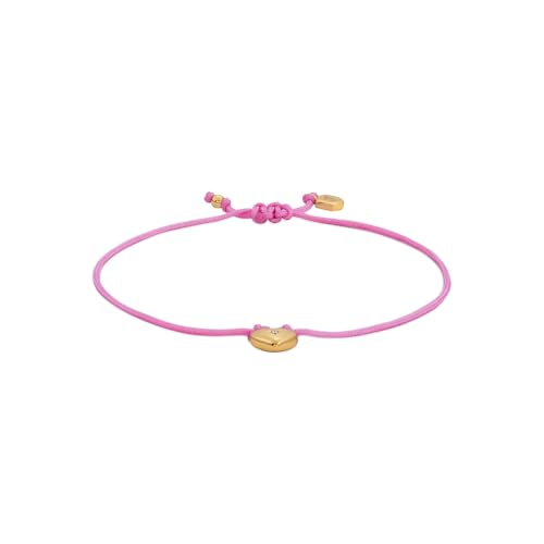Fossil Pulsera de acero o latón para mujer con cierre deslizante